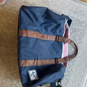 Herschel Supply Company Blue and Brown Duffel Bag
